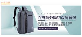 APOLLO'S DREAM新款商务简约双肩背包定制