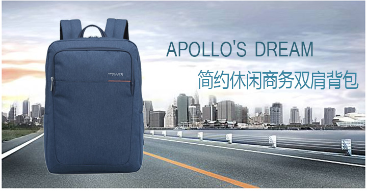 APOLLO'S DREAM简约休闲商务双肩背包定制